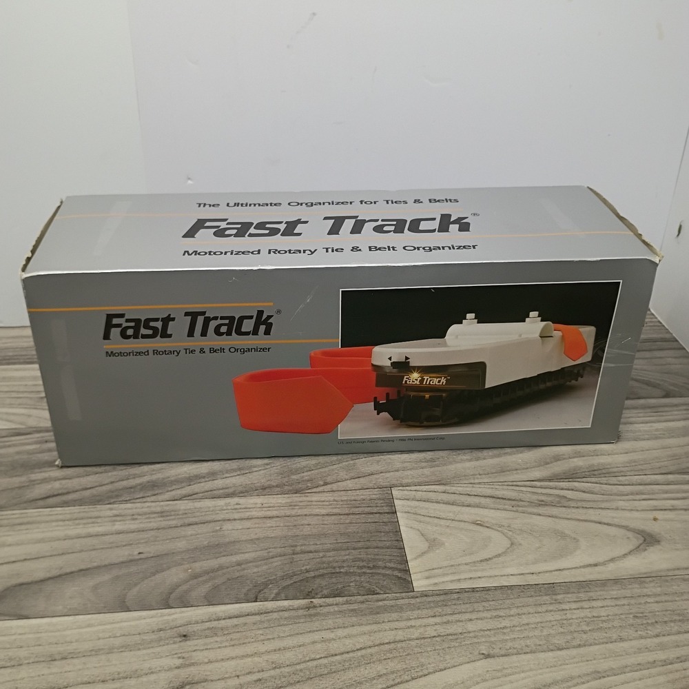 Fast Track Motorized Rotary Tie and Belt Closet Organizer 36 Tie New Open Box